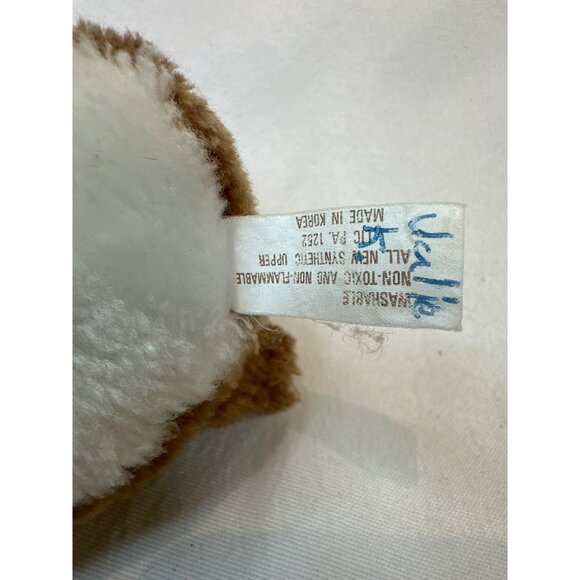 Vintage Hush Puppies Stuffed Dog Plush 5" Brown White Polyester Collectible Toy - Picture 5 of 6